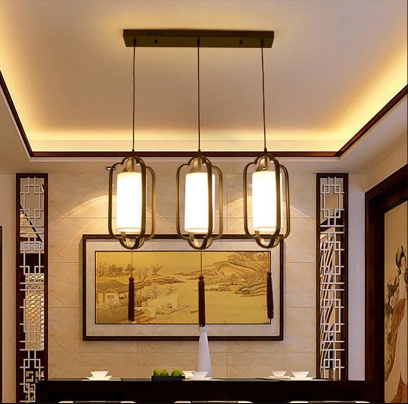 Chinese Zen Style Single Head Pendant Light for Restaurant, Bedroom, Tea Room, Corridor, and Dining Room