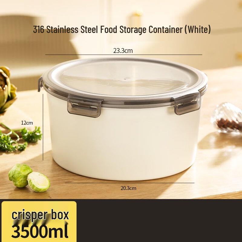 Shangqi 316 Stainless Steel Round Sealed Food Container