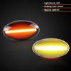 For Mini Cooper R50 R52 R53 Clear & Smoked Lens LED Side Marker Lamp Fender Turn Signal Dynamic Amber Lights