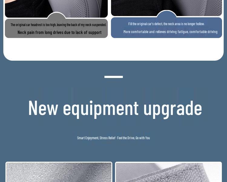 Poduszka XPeng M03 z pianki memory na szyję i lędźwie - Zagłówek na cztery pory roku