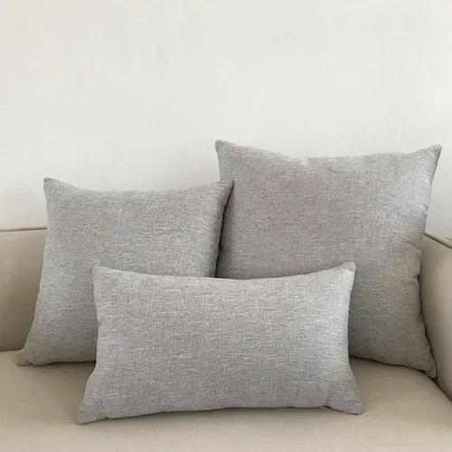 Decorative Throw Pillow Case For Car Seat Chair 30x50/40x40/45x45/40x60/50x50/55x55/60x60cm Solid Sofa Cushion Cover