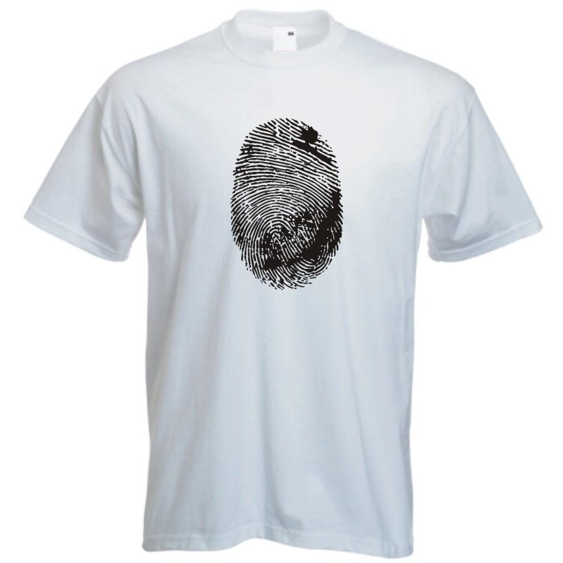 Fingerprint TShirt Csi Crime Scene Miami New York La Detective Dna Police Tee 2XL