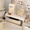 Makeup Stand 2 Layer Organizer Bedroom Office Student Dormitories Desktop Debris Storage Rack Small
