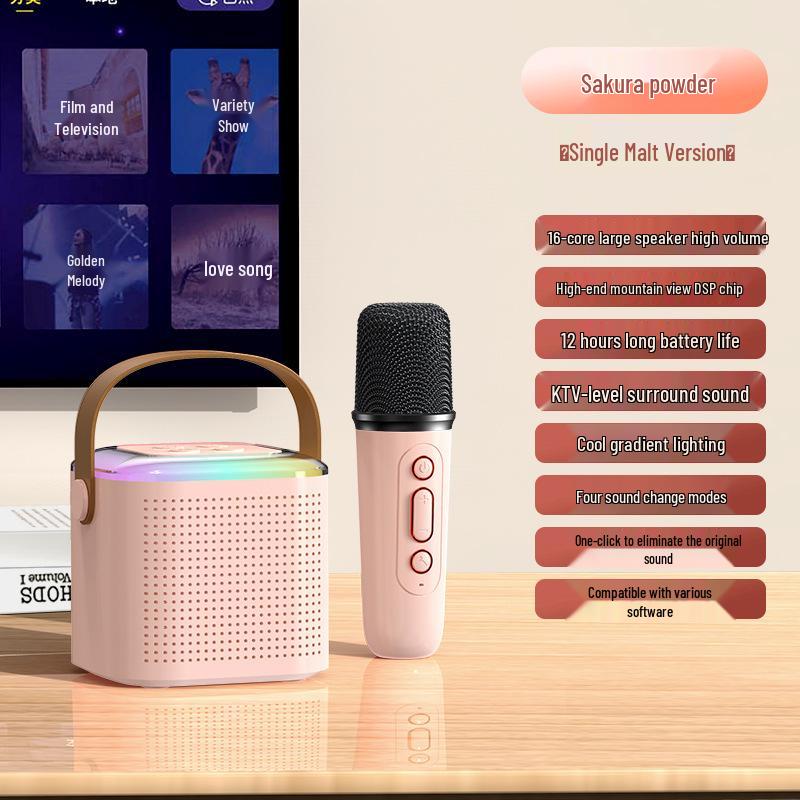 Y1 Bluetooth Wireless Children's Home KTV Microphone Speaker Set