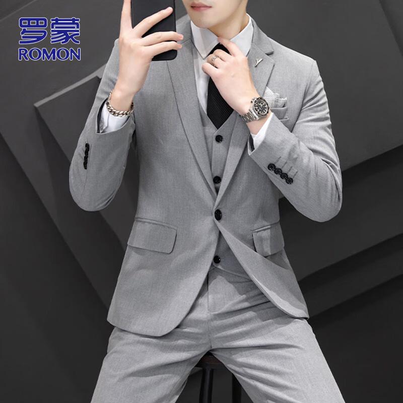 

ROMON Men s Slim Fit Business Suit Jacket XL