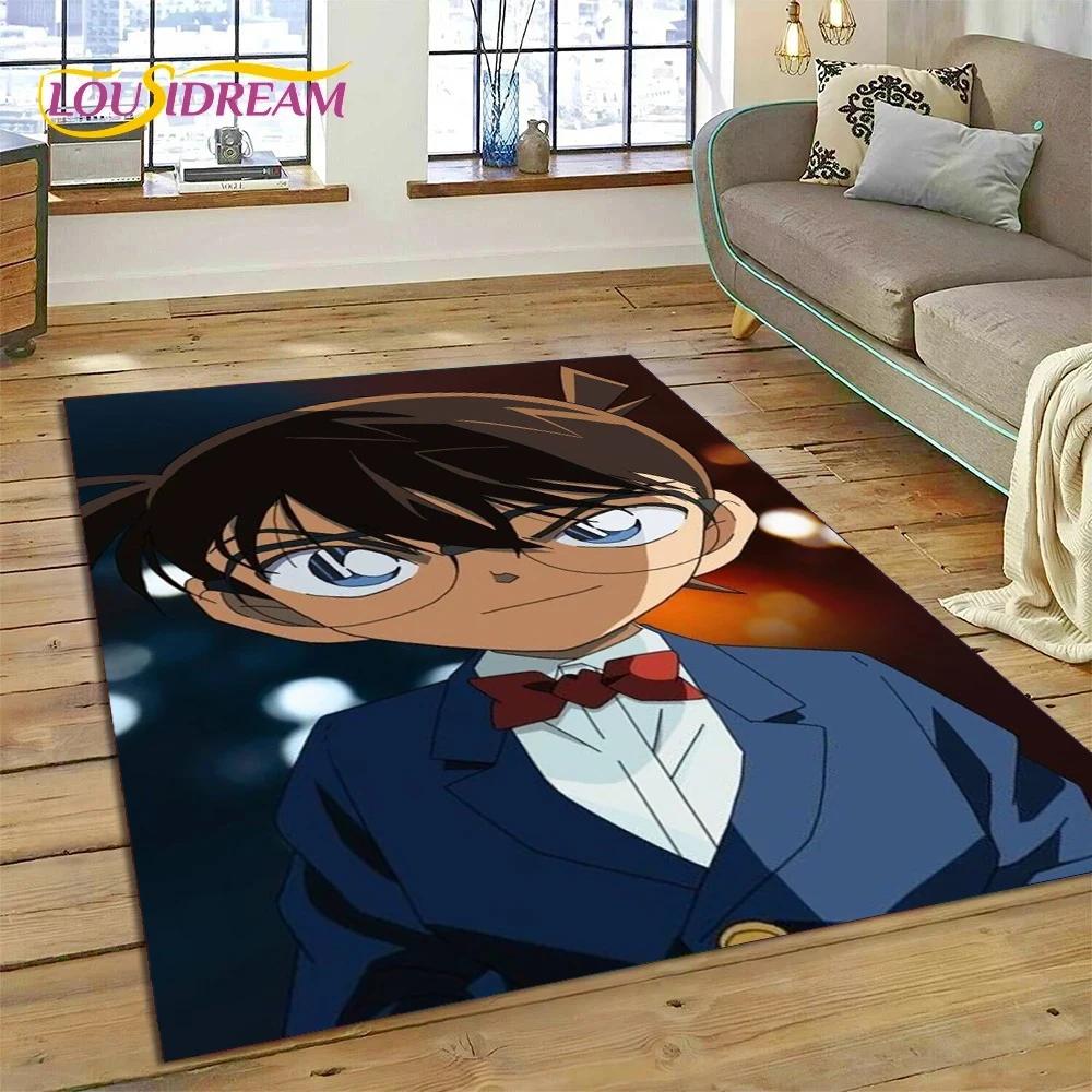 Anime Detective Conan Cartoon Rug Carpet for Living Room Bedroom Home Decor,Floor Mat Non-slip Decoration for Sofa Doormat Gift