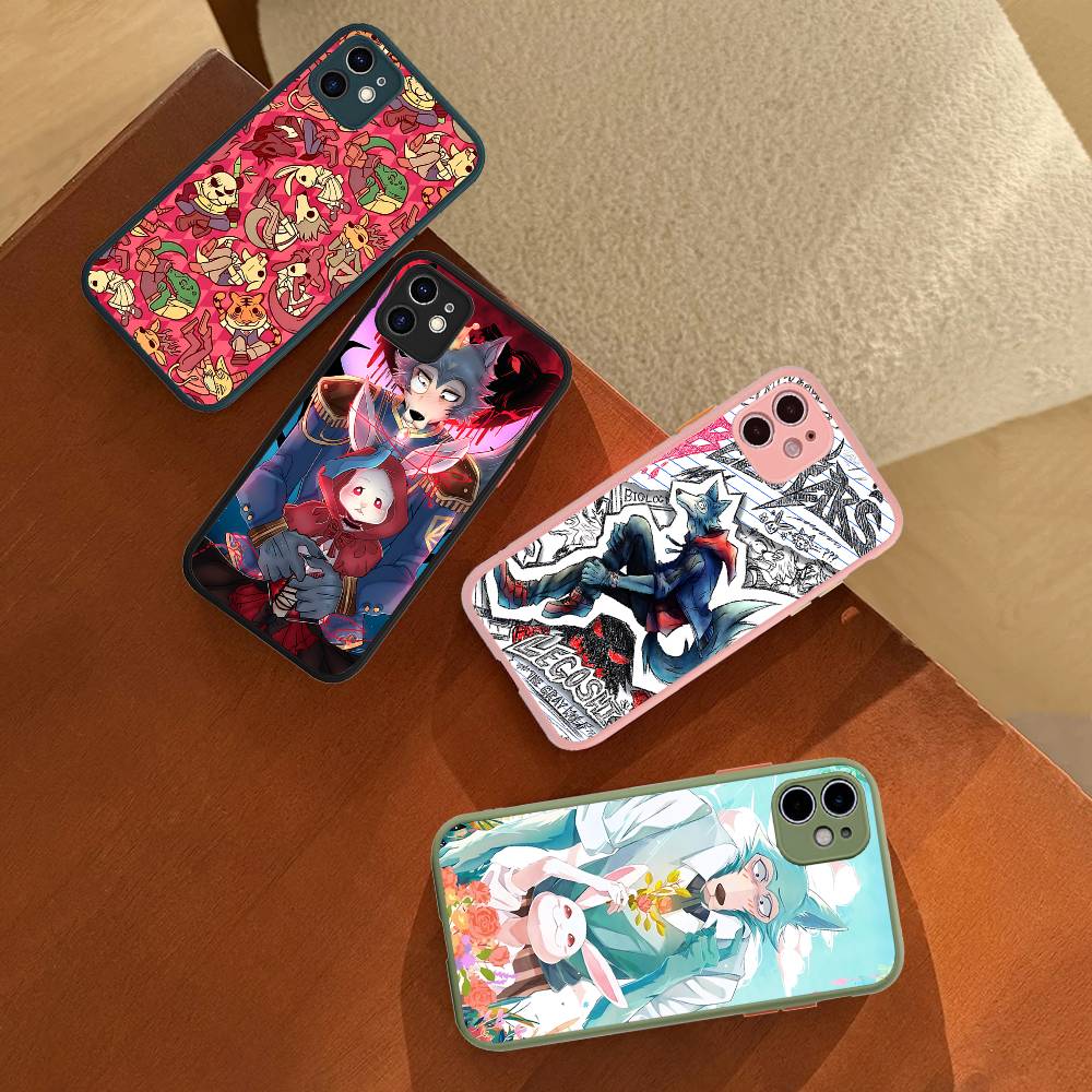 Klassische Japanische Anime B-Beastars Matt Transluzente Handyhülle Für Iphone 16 ProMax 15 14 13 12 11 X XS PRO Plus