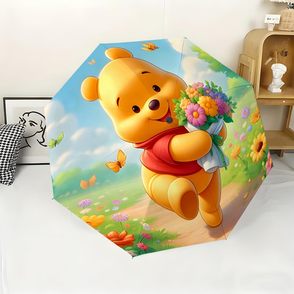 1pc Disney Automatic Umbrella, All-weather Dual-purpose Umbrella Suitable for All Occasions, Portable Folding Umbrella, Chris
