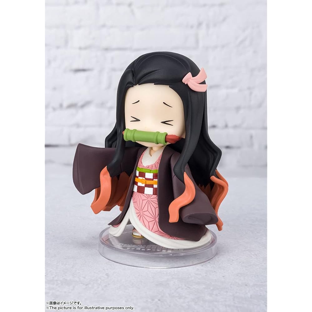 TAMASHII NATIONS Figuarts mini Demon Slayer Nezuko Figura 75mm PVC ABS Pintada Móvel Colecionável
