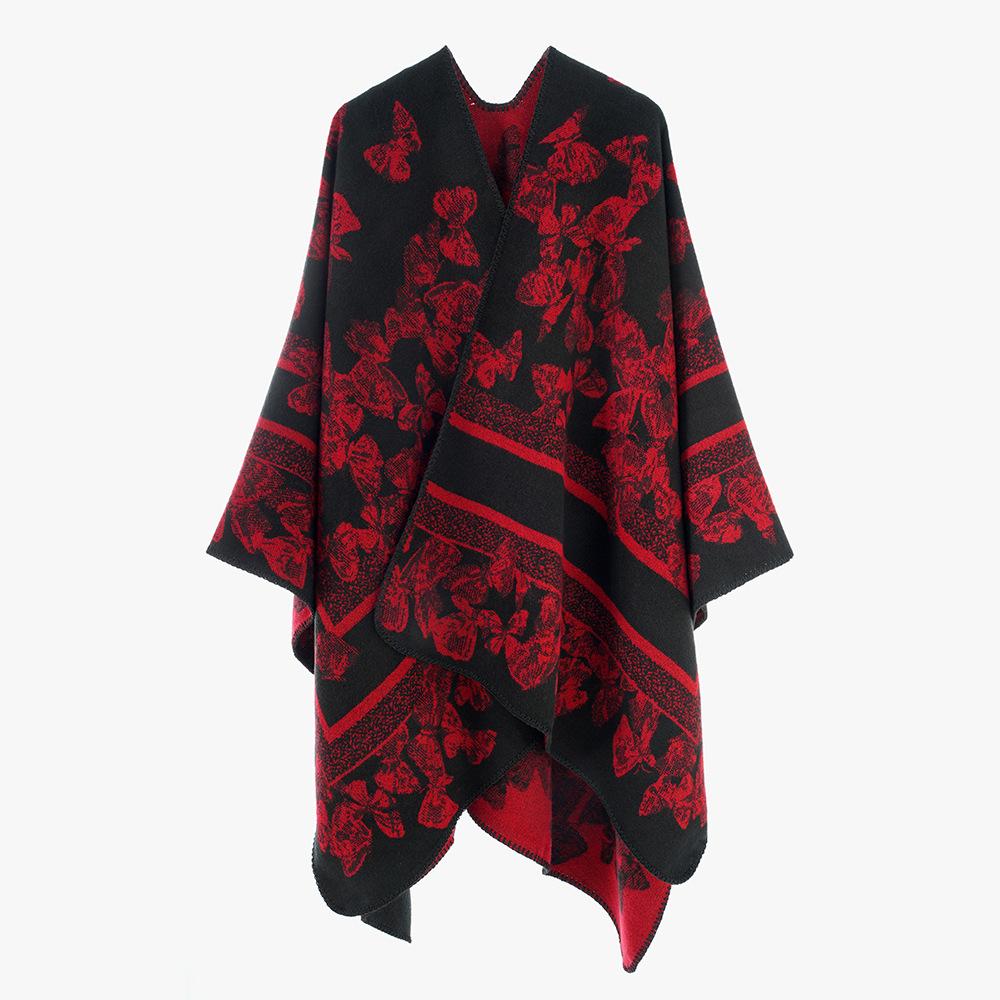 Новый Элегантный Женский Шарф Зимнее Пончо Теплый Женский Палантин Модный Вечерний Повседневный One Size& 8Y