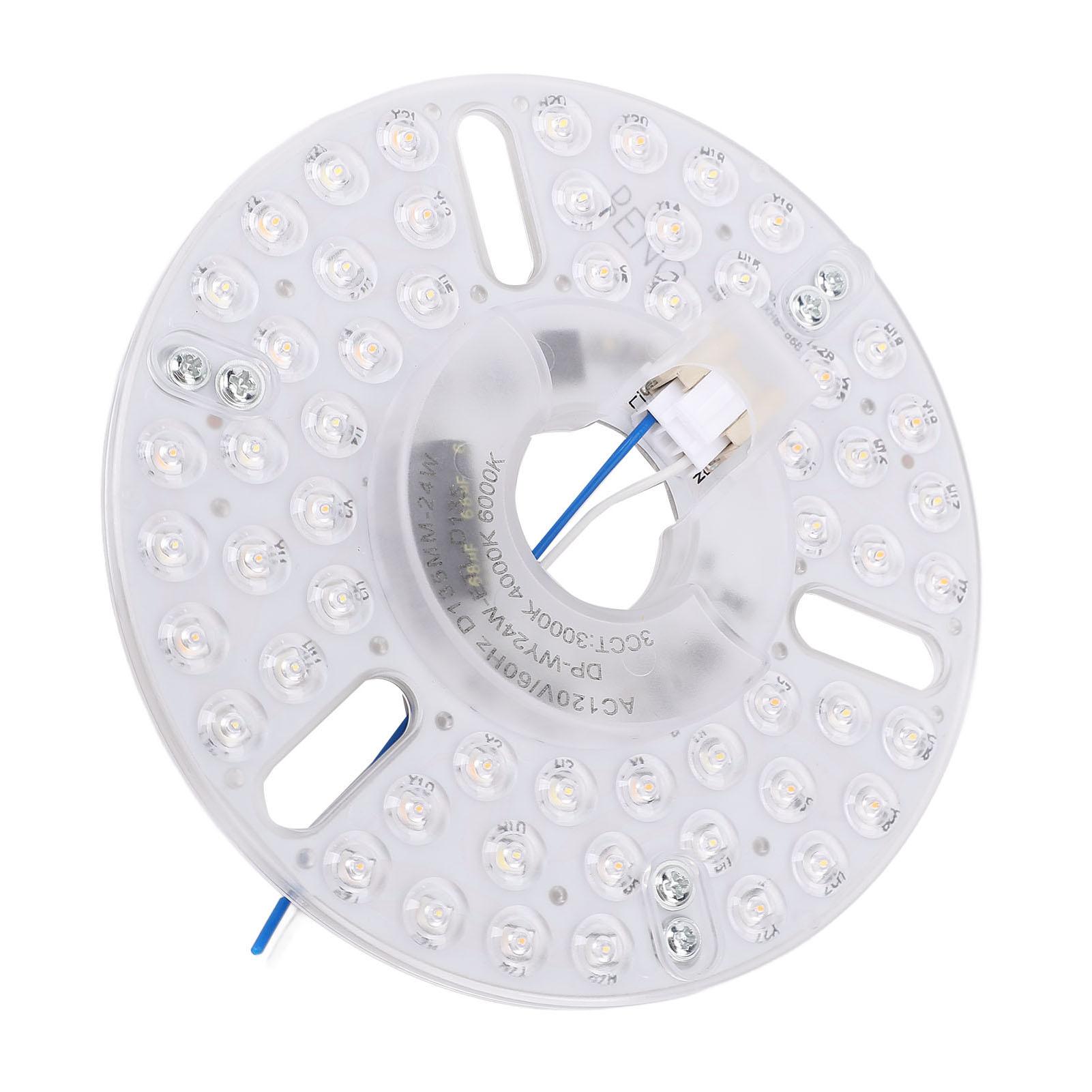 

5.3-inch 24W Magnetic LED Wick Replacement Part Ceiling Fan Light Retrofit Kit 3 Color Dimmable Round Magnetic Attachment Design 120V