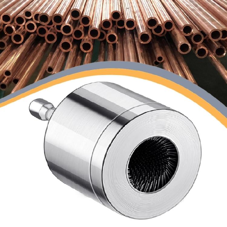 Efficient Copper Pipe Rusts Remover Brush With Hexagonal Shank Metal Tube Cleaning Deburring Tool for Power Drill Tool