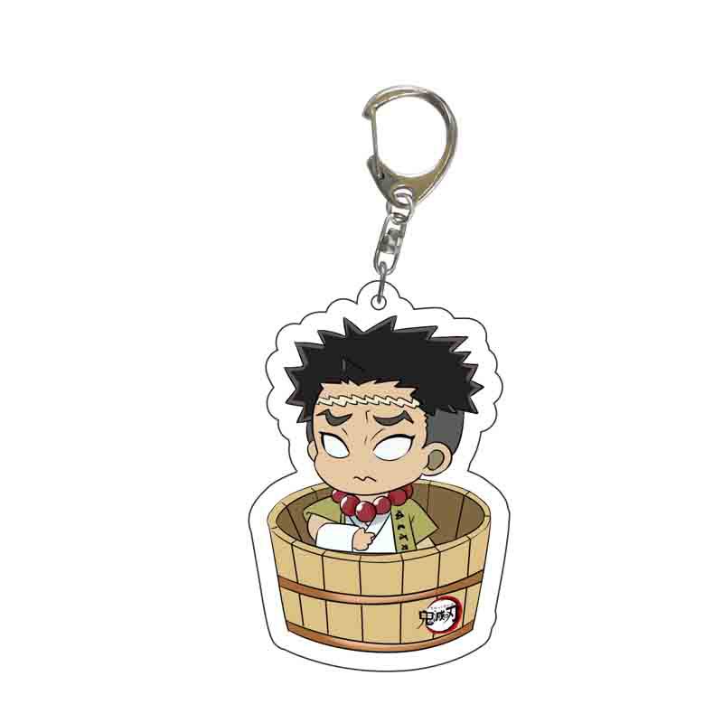 Demon Slayer Kimetsu No Yaiba Infinity Castle Acrylic Keychain Accessories Bag Charm Tokitou Muichirou Action Model Figure Playthings