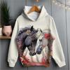 Funny Animal Hoodies Chicken Squirrel Horse 3D Print Women's Hooded Sweatshirts Pullover Y2K Tops Tracksuit Unisex Coat Clothing