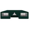 Professional Party Tent with Side Walls 4*9 M Green 90 G M²