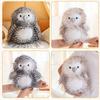 Hairy Simulated Owl Plush Toy Soft Plush Soft Owl Toy Cute Owl Stuffed Doll  Home Decoration