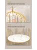 Wrought Iron Birdcage Desktop Organizer: Home Decor for Cosmetics and Dressing Table