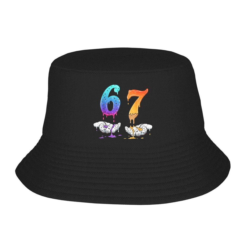 Unisex 6 7 Valentines Day 67 Valentine Meme Bucket Hat Portable Fisherman Hats Summer Funny Hunting Caps Hip Hop Sunscreen Hat