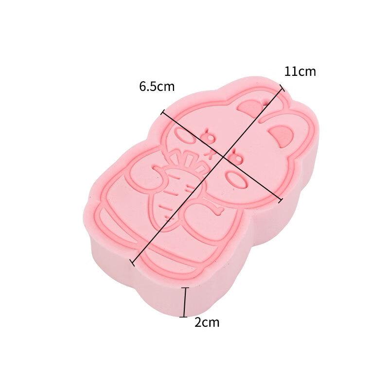 

Thickened Baby Bunny Print Bath Sponge Set