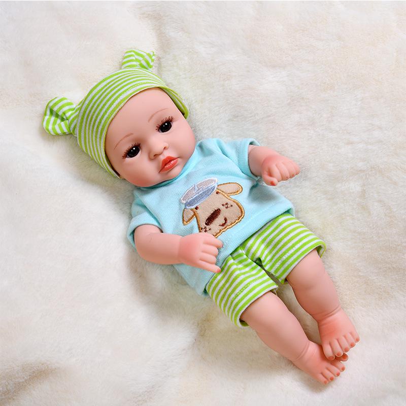 30cm Silicone Reborn Baby Doll - Soft Sleep Companion & Child Role-Playing Toy