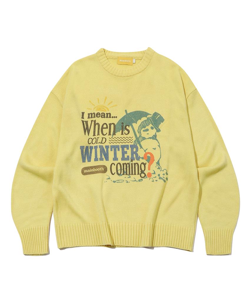 MAINBOOTH Melting Sweater(Lemon)