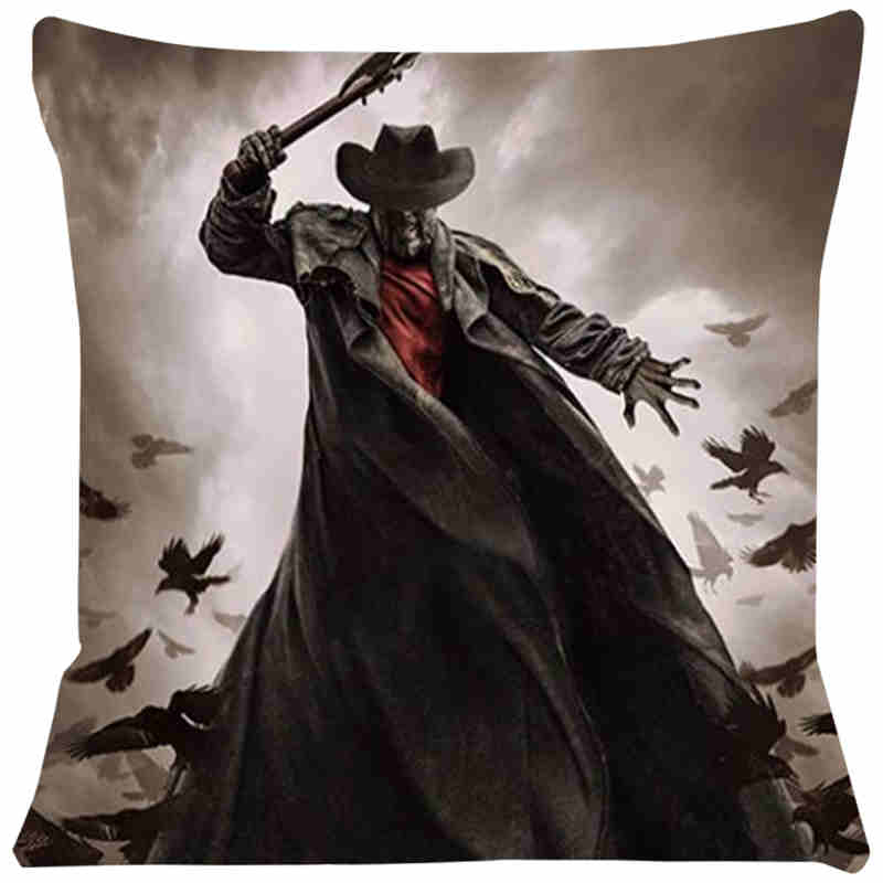 Superweiche Kissenhülle Horrorfilm 45x45 Kissen für Stühle Heimdekorationskissen für Sofa Überwurf-Kissenbezug SJ219