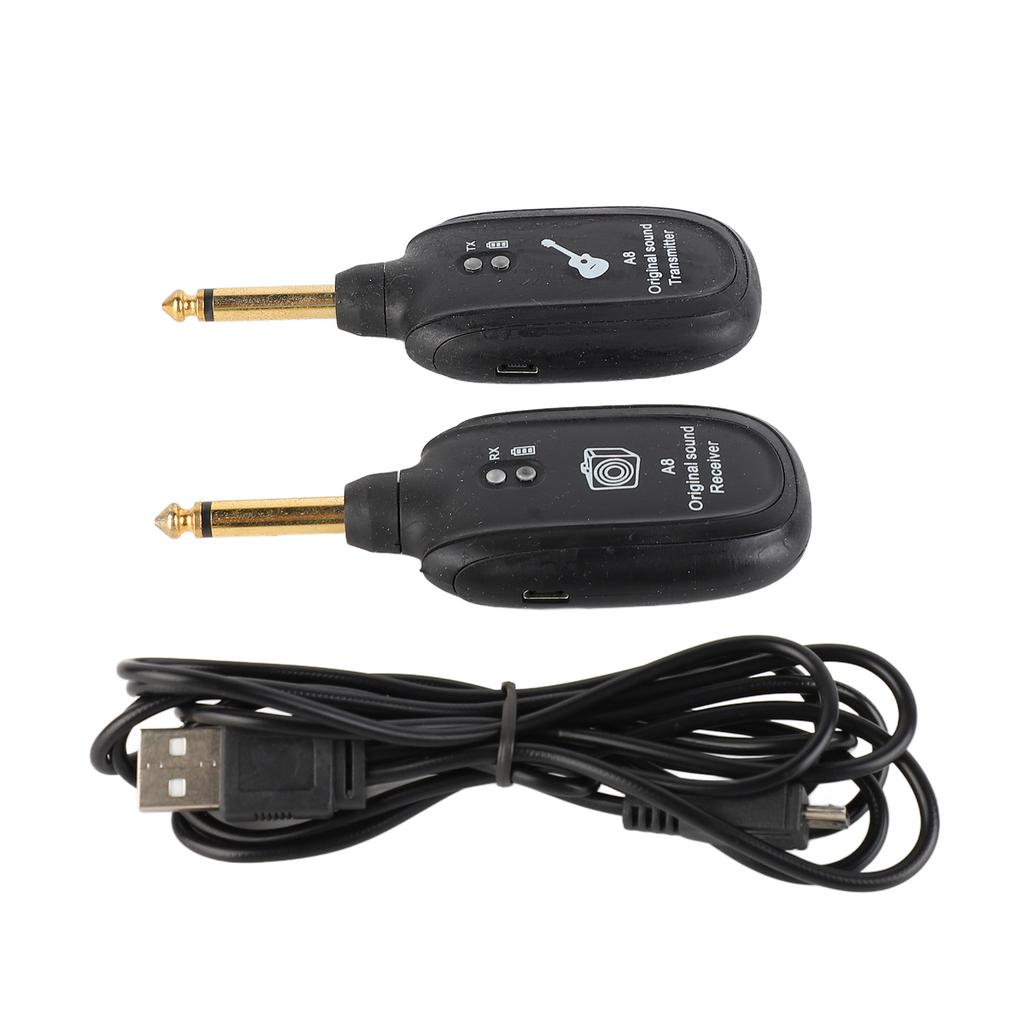 Wireless Guitar System Receiver Transmitter Audio Transmission System Accessory Set Kit