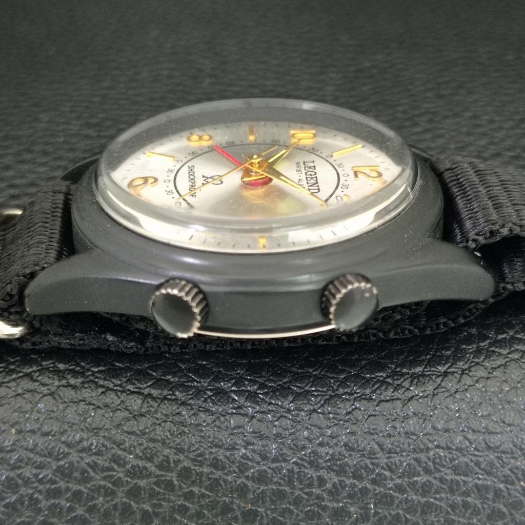 VINTAGE LEGEND HAND-WINDING SWISS MENS REFURBISHED ALARM WATCH a703101-1