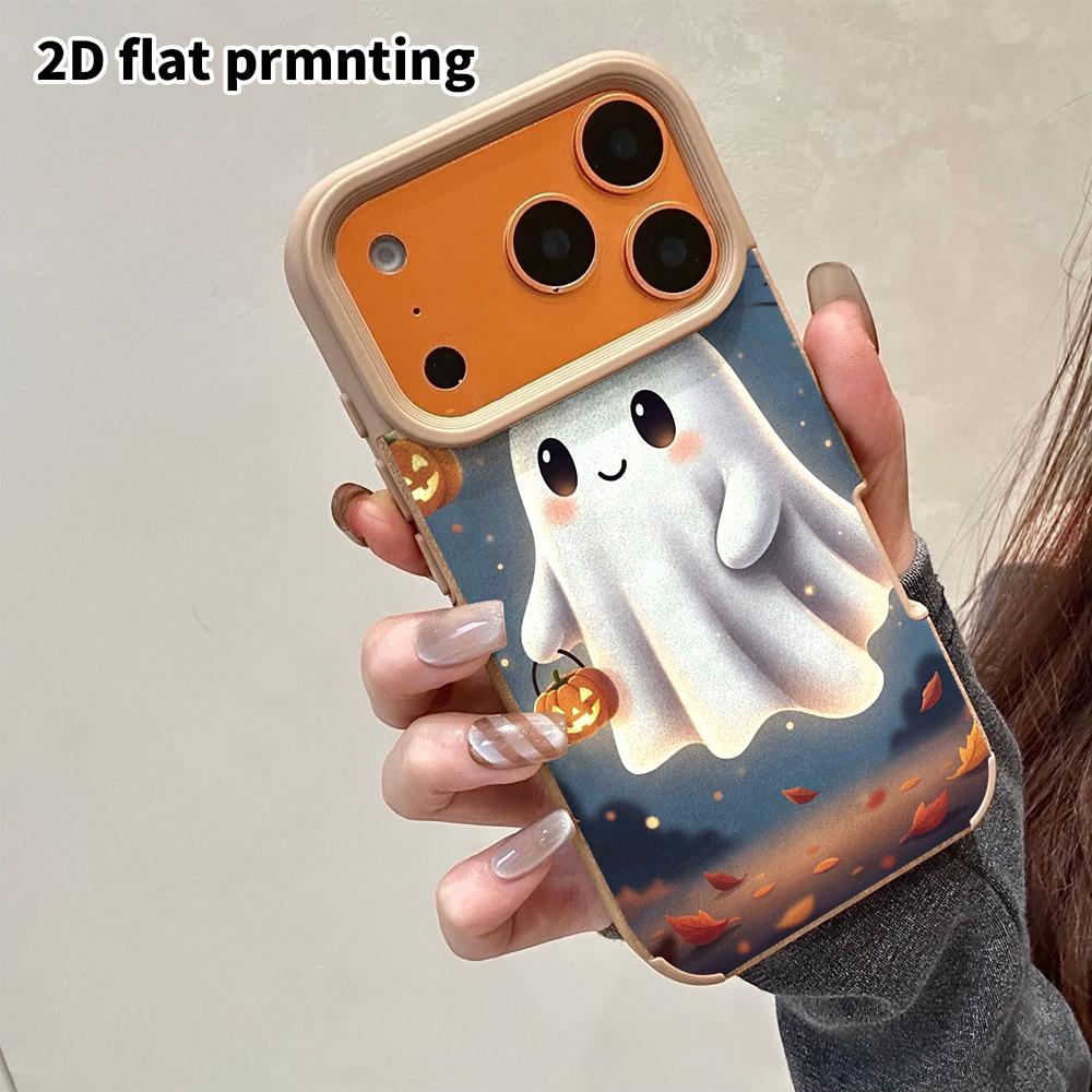 Phone Case: 2D Flat Lambskin Suitable for iPhone 18 17 16 15 14 13 Pro Protective Case, Deep Blue Moonlight, Christmas and Halloween Gift
