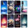 Lotus Blue White Flowers Phone Case For Xiaomi Redmi Note 15 14 14S 13 12S 12 Pro Plus 11S 11 10S 10 4G Cover 11E 11T 5G Print F