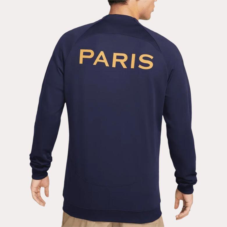 Nike Unifarbenes eng anliegendes Langarm-Fußballshirt Herren Tops Dunkelblau DV5052-498