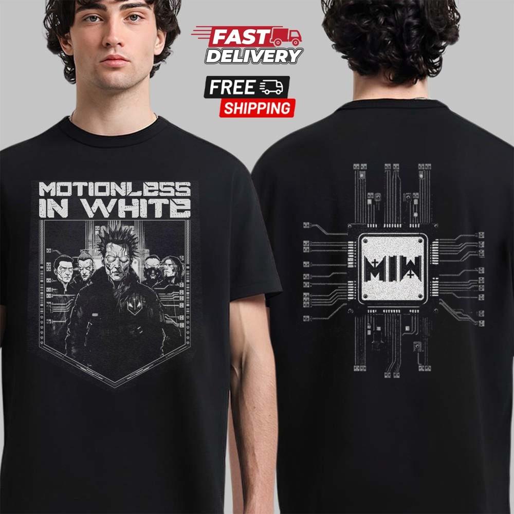 Motionless In White Cyborg T-Shirt, Heavy Metal Band Tour Shirt Unisex T-Shirt XXXL