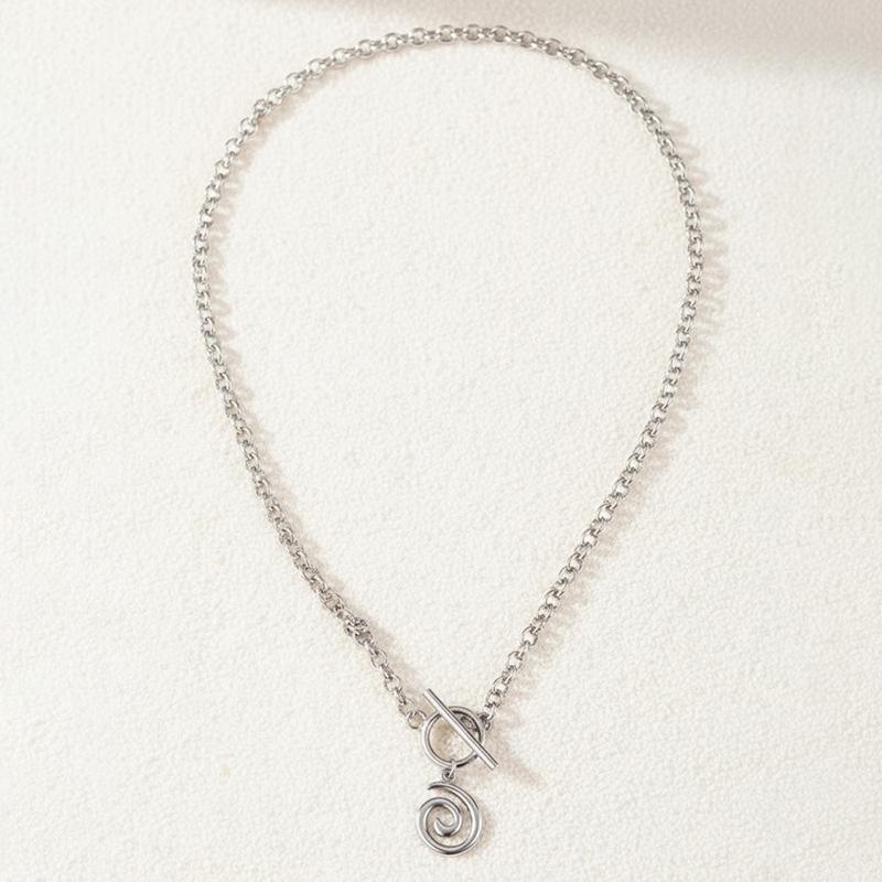 Stainless Steel Vintage Sun Pendant Necklace for Women Simple Metal Multi-Layer Thin Chain Clavicle Chain Fashion Party Jewelry