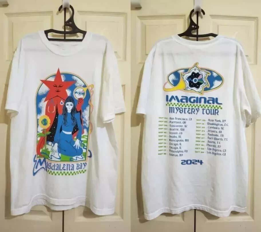 Magdalena Bay 2024 Baumwoll-Unisex-T-Shirt, beidseitig bedruckt, BT1062