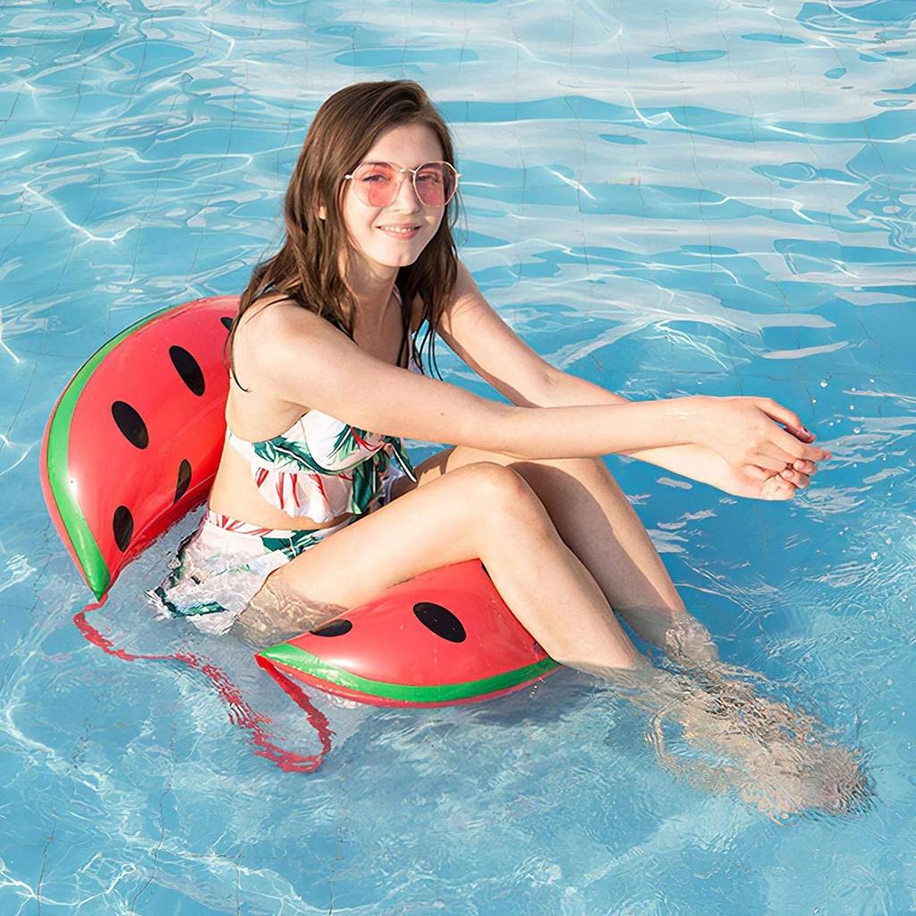Fashion Shade Swimming Bed Swimming Tube Bagel Lounge Inflatable Swimming Pool for Adults Swimming Ring Air Mat Pool Raft Swimming Summer