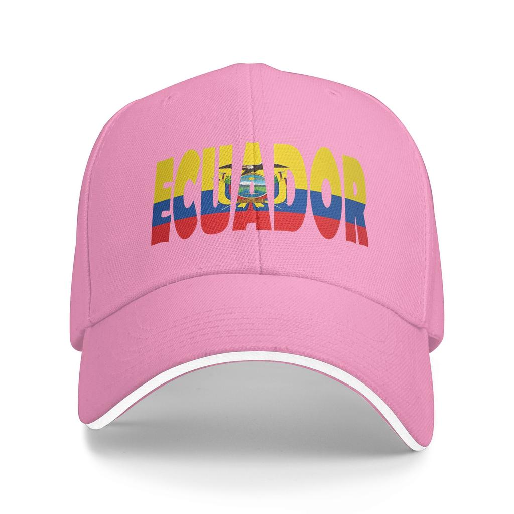 Ecuador Flag Caps For Unisex Trendy Baseball Cap Trucker Hat Casual Headewear Adjustable