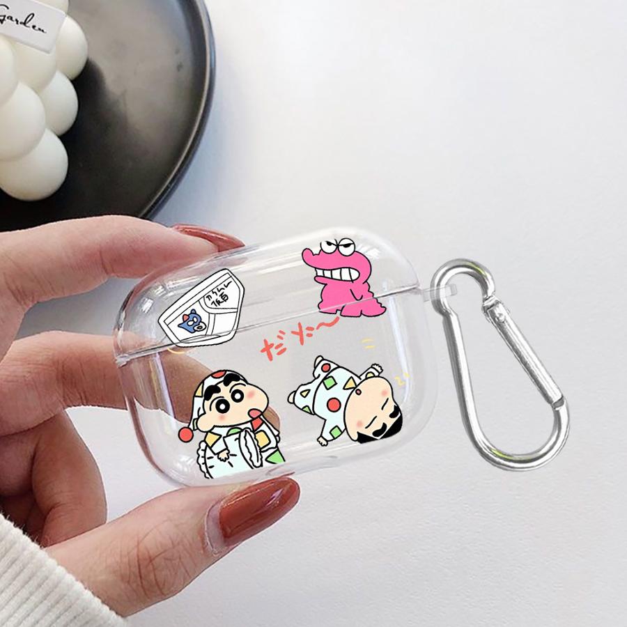 

Cute Crayons Shinchan Case For Airpods 3 Pro3 4 1 Pro 2 Pro2 Clear Earphone Cases Cover Airpods 4