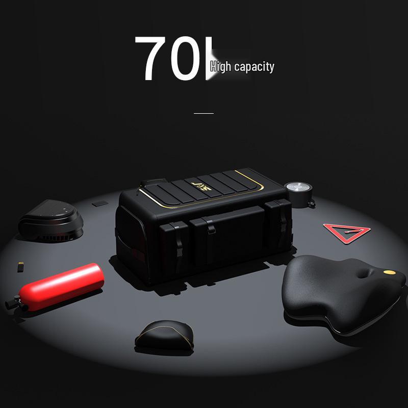 Waterproof Foldable Oxford Cloth Car Trunk Organizer - Large Capacity, Scratch-Resistant Storage Box for Home and Car Use