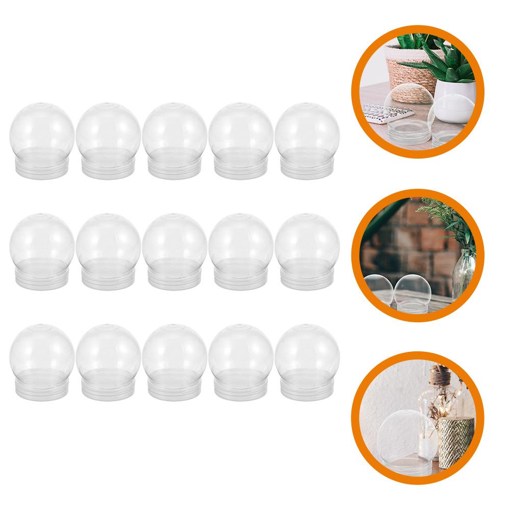 Empty Christmas Snow Globes Transparent Water Balloon 10 Cm Globe With Lid Clear Cookie Container Home Storage Box Empty