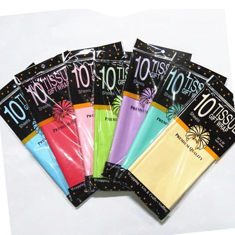 14g Colored Tissue Paper for Christmas Decoration & Kids' Crafts, Fresh Flower Wrapping