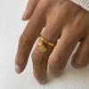 Yori Ocean Style Shell Pendant Ring for Women PVD 18k Plated High Quality Fashion Summer Jewelry Accessories 2025
