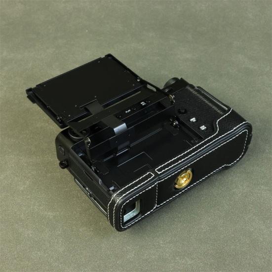 X-E5 Camera Half-Body Case Faux Leather Camera Protection Cover Scratch Bump Dust Resistant Protector