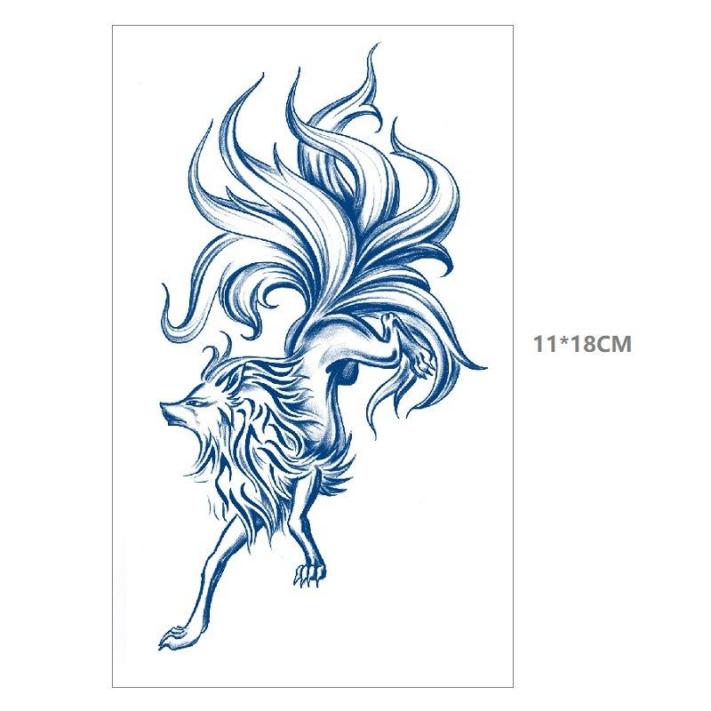 Emmy Herbal Gradual Change Water Transfer Simulation Can Not Wash Off Semi-Permanent Bow Deer Head Dream Catcher Tattoo Sticker