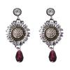 Fashion Metal Sunflower Plant Dangle Earrings ZAA New Classic Vintage Earrings Women Daily Jewelry Accessories