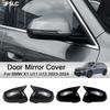 Car Decoration Door Mirror Cover For BMW X1 U11 U12    2024 2025 Carbon Fiber Black Cars Accessories Styling Upgrade