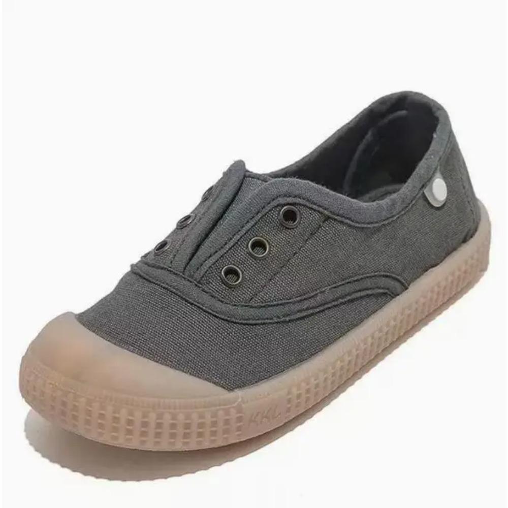 

Spring Autumn Children Canvas Shoes Girls Retro Casual Shoes Boys Comfortable Kindergarten Sneakers Baby Slip-on Canvas Shoe 23