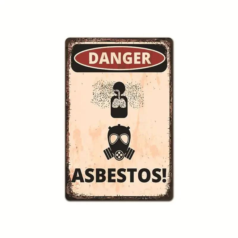 New Public Hazard Warning Sign Metal Tin Garden Signs Decorative Painting Frameless Hanging Paintings Living Room Home Decor