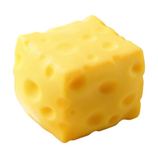 Large Cheese Squeeze Toy Stress Block Fidget Toy Relief Cheese Relaxation Focus Aid Stress Ball Simulated