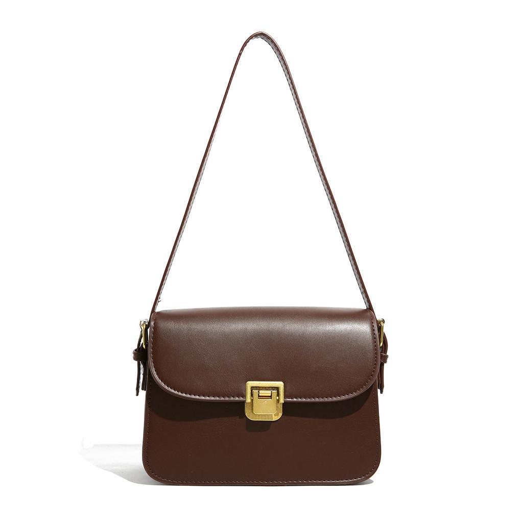 Модная женская сумка в ретро-стиле 2023 Новая мода Простая сумка через плечо Винтажная сумка на плечо