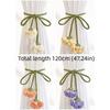 Beautifully Flowers Curtain Straps Decorative Carnation Curtain Tie Rope  Home Decorations